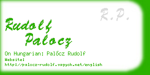 rudolf palocz business card